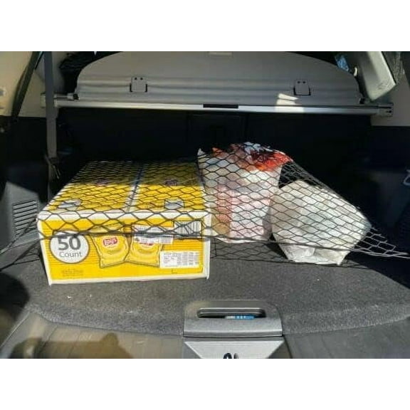 EACCESSORIES EA Trunk Organizer Cargo Net for Nissan Rogue 2008-2023 – Floor Style Cargo Net for SUV – Premium Mesh Elastic Car Trunk Organizer Vehicle Carrier Storage – Compatible with Nissan Rogue