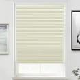 thumbnail image 2 of MOOD Blackout Cellular Shades | Luxury meets function | Cordless, Extra Large 1.5 Inch Cells, Insulation, Acoustic Comfort | Honeycomb Blinds for Windows | Ivory | 55.5" Width x 84" Height, 2 of 7