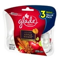 Glade PlugIns Scented Oil Air Freshener Refill, Spiced Apple Magic, 3