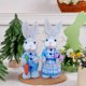 thumbnail image 1 of Fiudx Adorno de Conejito de Pascua, Artesanía de Hierba Tejida, Linda Figura de Conejito Marrón, Decoración Navideña de Primavera, Exhibición Versátil, Decoración Del Hogar, Ideal para Regalos de Pas, 1 of 6