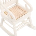 thumbnail image 4 of 1/12 modelo de silla mecedora de madera en miniatura (blanco), 4 of 6