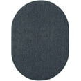 thumbnail image 1 of Furnish my Place Modern Plush Solid Color Rug - Petrol Blue, 9' x 12' Oval, Pet and Kids Friendly Rug. Made in USA, Oval, Area Rugs Great for Kids, Pets, Event, Wedding, 1 of 5