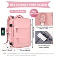 thumbnail image 1 of Mochila De Viaje Grande, Mochila De Transporte Impermeable, Mochila De Senderismo, Mochila Para Deportes Al Aire Libre, Mochila De Equipaje Portátil Con Puerto De Carga USB, Compartimento Para Zapatos, 1 of 4