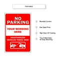 thumbnail image 2 of Please Your Wording Here Novelty Display Outdoor Indoor Unique Aluminum Metal Sign 8"x12", 2 of 5
