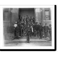 thumbnail image 2 of Historic Framed Print, [African American band posed on steps to brick building], 17-7/8" x 21-7/8", 2 of 9