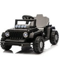thumbnail image 3 of iYofe Electric Go Kart for Kids, Different 2-in-1 Truck/Go Kart Freely Switched, 12v Ride on Toys with Remote Control, LED Lights, Bluetooth Music, 4-Wheel Suspension, Kids Driveable Car, Black, 3 of 9