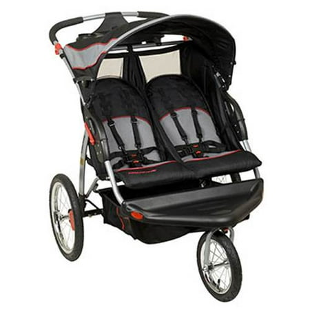 Baby Trend Expedition Swivel Travel Jogging Double Baby Stroller,