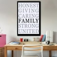 thumbnail image 2 of wall26 Family Values Artwork - Graphic Print - Striking Contrast Lettering - Modern Artwork - Canvas Art Home Decor - 32x48 inches, 2 of 3
