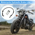 thumbnail image 2 of Unique Bargains 50cm Motorcycle Brake Clutch Oil Hose Line Screws Washers Motorcycle Hydraulic Brake Line for Motorcycles Dirt bikes ATV Black, 2 of 6