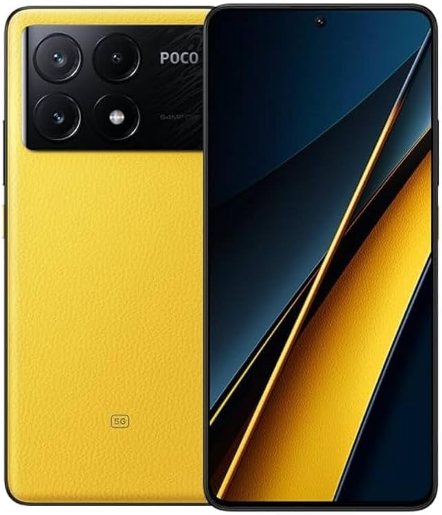 Xiaomi Poco X6 Pro 5G Global Unlocked GSM (512GB+12GB) 6.67" AMOLED 64MP Camera (T-Mobile Mint Tello & Global) Yellow