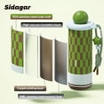 thumbnail image 6 of Sidagar 18 oz Stainless Steel Vacuum Ceramic Lined Tumbler with Straw Lid, Green, 6 of 8