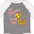 thumbnail image 4 of Inktastic My Peepaw Loves me- cute giraffe Boys or Girls Long Sleeve Baby Bodysuit, 4 of 5