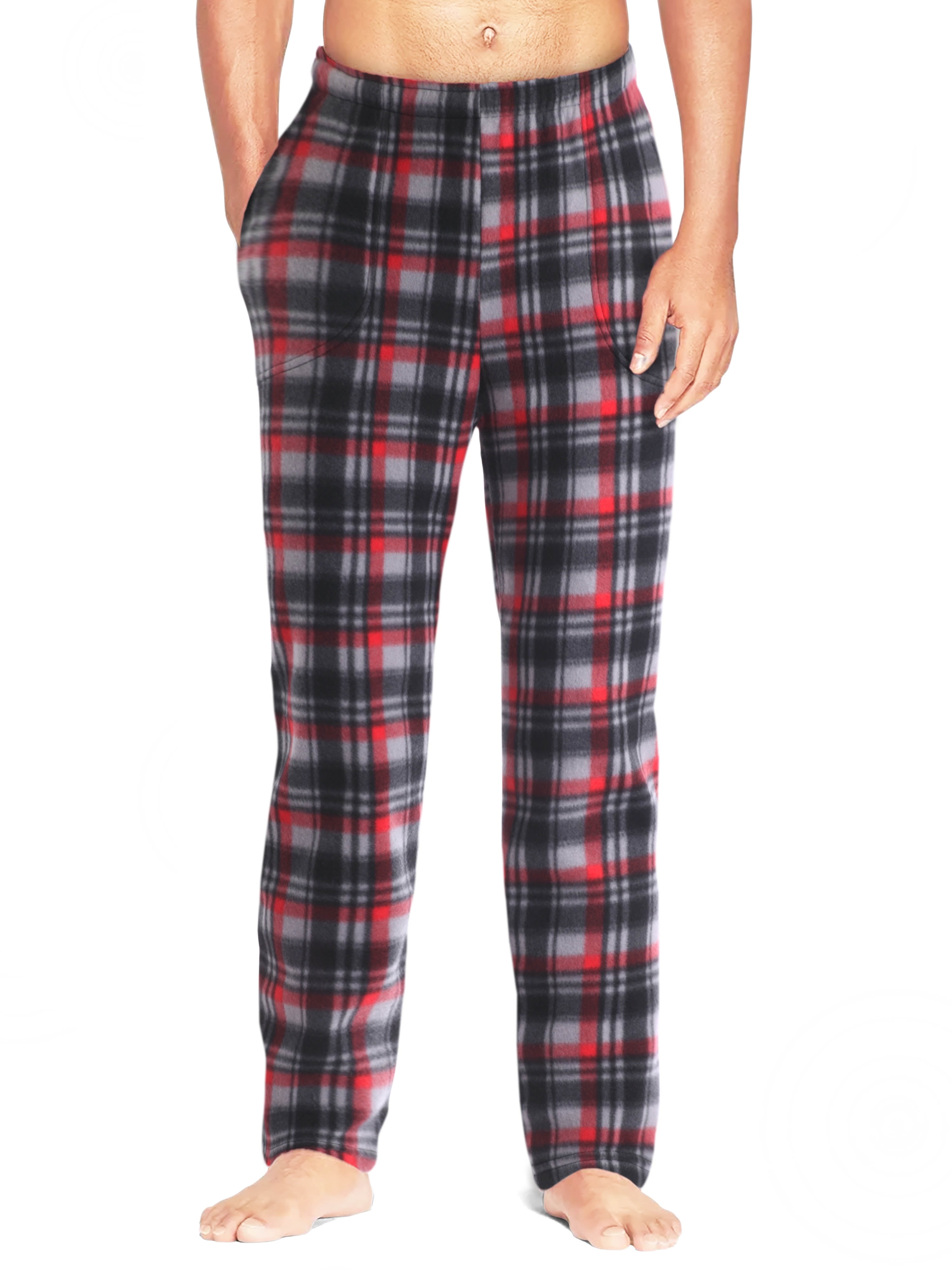 Ma Croix Mens Flannel Fuzzy Pajama Pants Fleece Brushed Sweatpants ...