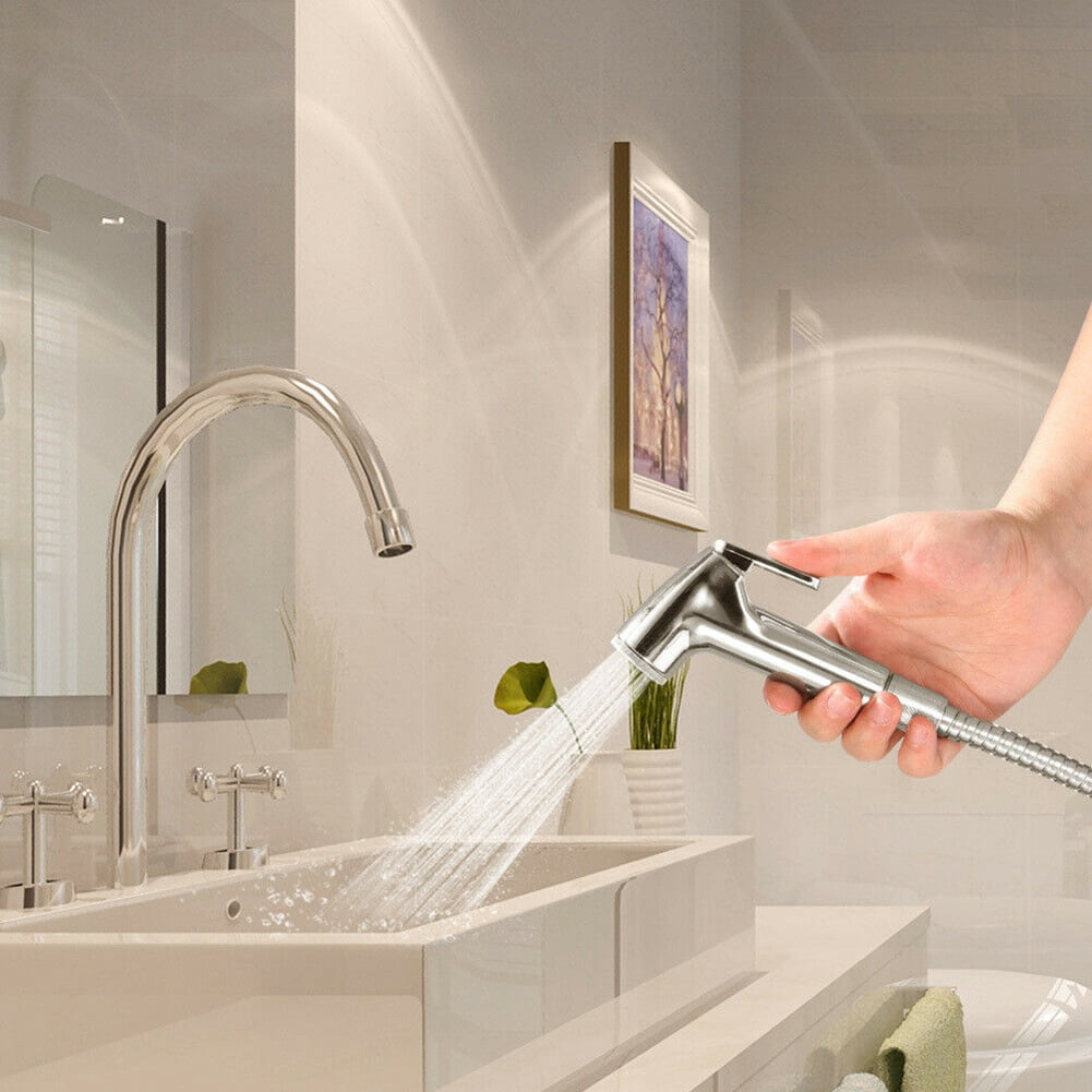 Hand Held Stainless Steel Toilet Bidet Sprayer Shower Faucet for Bathroom  Self Pet Cleaning Shower Head - Walmart.com