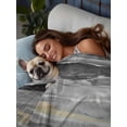 thumbnail image 3 of Grey Coastal Flat Sheets Only Queen Size, Soft Breathable Bed Top Sheets for Mattress, Summer Beach Nautical Abstract Art Luxury Bedding Flat Sheets for Home Hotel Bedroom Bed Protection, 3 of 9