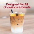 thumbnail image 6 of Smarty 10 oz. Clear Metallic Gold Rim Round Disposable Plastic Cups 336ct, 6 of 6