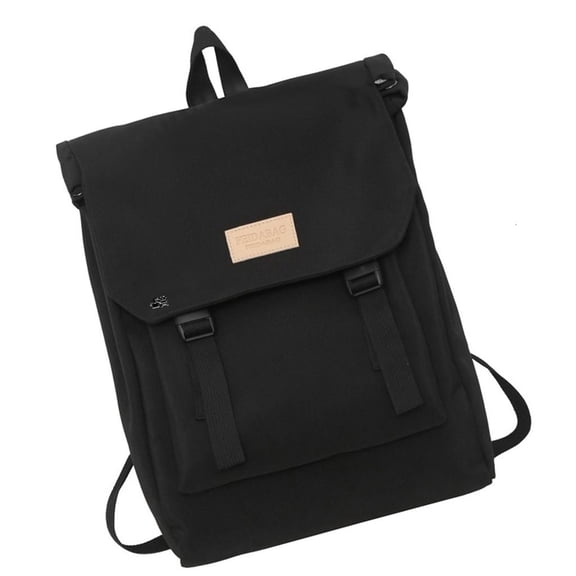 Adjustable Height Nylon Flip Top Backpack with Large Storage Rucksack Casual Daypack for School Work Travel