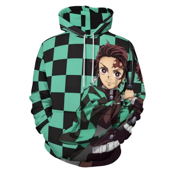 Demon Slayer Unisex Sweatshirts Loose Pullover Sweater Hooded Hoodie 3D Printing Jacket Winter Fall Clothes S