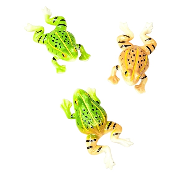 Set of 3 Waterproof Floating Resin Frogs, Vivid Pond Decoration, Outdoor Decor Piece for Garden Yard Mini Pond Setup