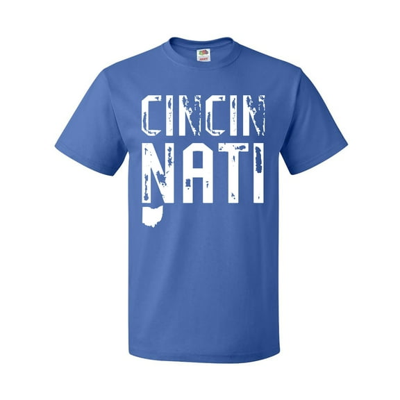 Inktastic Cincinnati, Ohio Distressed Font T-Shirt