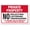 Warning Sign 1, variant on Warning Sign - Restricted Area Authorized Employees Only, 8"x12" Aluminum Metal Tin Sign, for Roads, Security Restriction Zones, Access Control Sign, Restricted Zone Alert