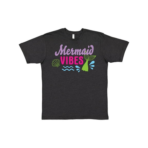 Inktastic Mermaid Vibes with Tail and Seashell T-Shirt