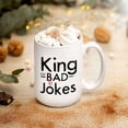 thumbnail image 2 of Personalized King Of (dad) Bad Jokes Mug Fatherhood Mug Gift For Him Funny Gift For Dad Birthday Gift For Dad Father's Day Gift Gift For Dad, Father’s Day Mug, Gifts For Dad, Unique Father's Day Gifts, 2 of 4