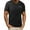 Black, variant on Mens T-Shirt with Pocket Casual V-Neck Short Sleeve Tees Base Layer Shirts, XL