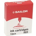 thumbnail image 1 of Sailor Jentle Ink Cartridges (Red), 1 of 6