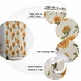 thumbnail image 6 of Shower Curtain Watercolor Sunflower Green Plant Waterproof Shower Curtain Set with Hooks for Bathroom Showers,Stalls and Bathtubs,54x78InBlossom Floral Vintage Linen, 6 of 9