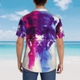 thumbnail image 4 of Susaid Dual Skulls Colorful Fusion Print Hawaiian Shirts for Men Women,Hawaiian Summer Short-Sleeve Casual Relaxed-Fit Button-Down,Small, 4 of 7