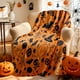 thumbnail image 5 of Manta de Franela de Halloween con Estampado Digital de Fantasma de Calabaza Espeluznante para Sofá, Manta para Todas Las Estaciones, 5 of 6