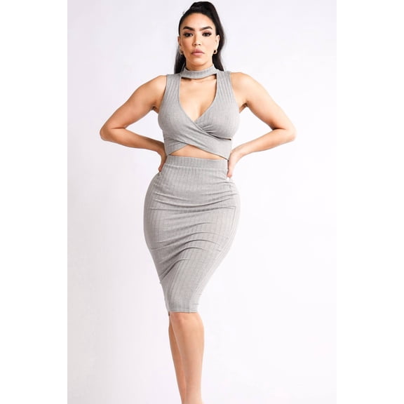 Halter Top & Skirt Set