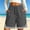 Dark Gray, variant on Caywon Womens Basketball Shorts with Drawstring Elastic Waist Side Pockets Long Loose Fit Athletic Shorts for Summer Workout Daily Wear