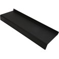 thumbnail image 4 of Computer Keyboard Support, Low Front Lip Keyboard Elevator, Polished Finish, Tilted Office Stable (Transparent),Black, 4 of 9
