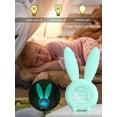 thumbnail image 3 of Bunny Reloj Despertador para Niños Reloj Despertador Digital con Iluminación Ambiental Regulable, Lindo Diseño de Conejo, 5 Tonos de Tono, Recargable, Perfecto para Dormitorios Infantiles y Decoración, 3 of 7