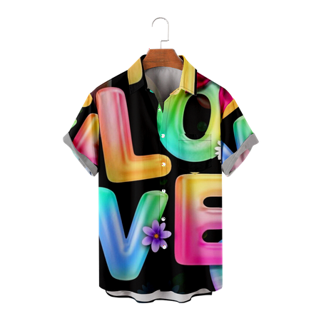 

Valentine s Day Big Men s Aloha Beach Tees Loose Fit Cheap Clothing Apparel for Women Men