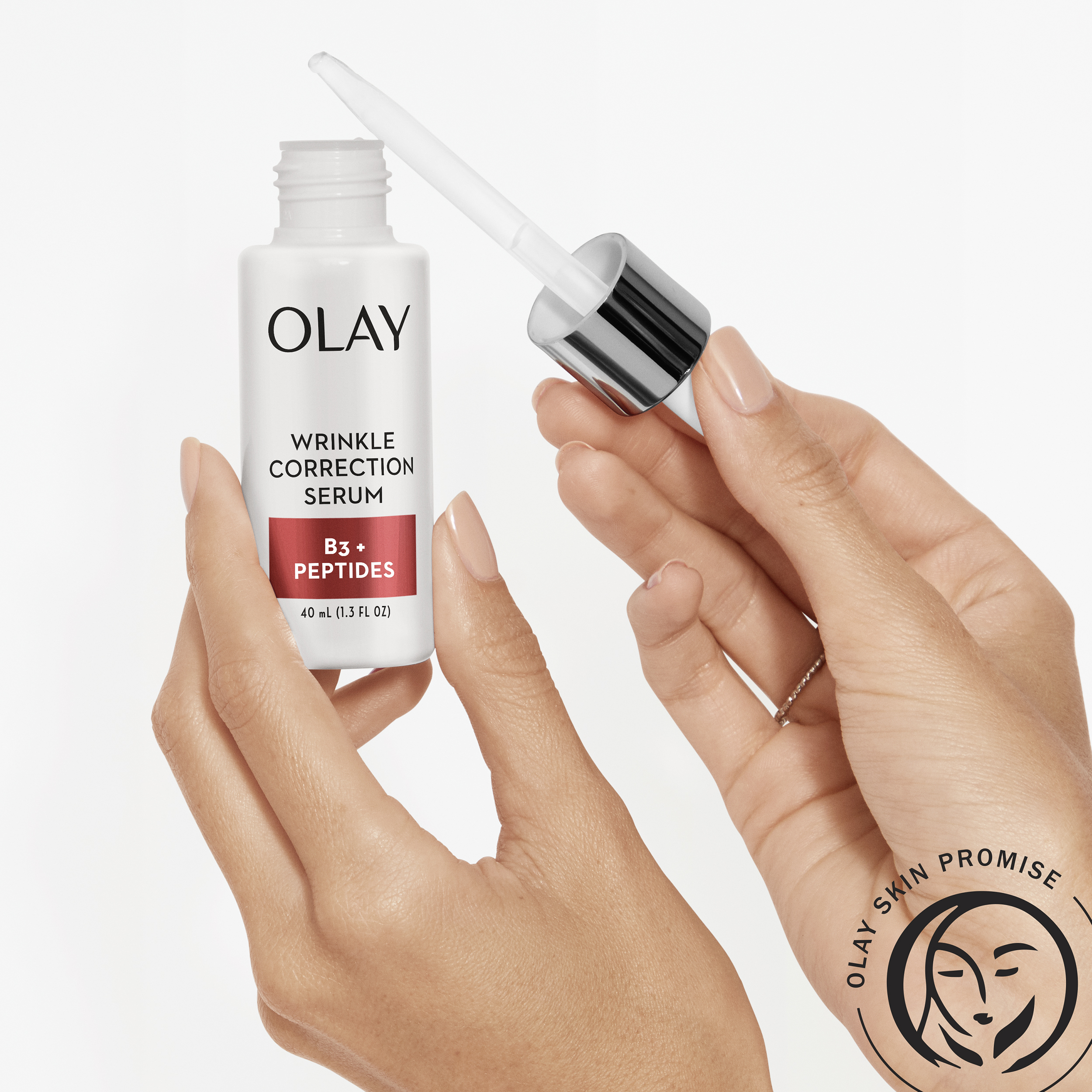 Olay Wrinkle Correction Serum with Vitamin B3+ Collagen Peptides, 1.3 fl oz - image 5 of 14