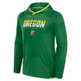 thumbnail image 2 of Men's Fanatics Green/Yellow Oregon Ducks Transitional Hoodie T-Shirt, 2 of 3