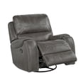 thumbnail image 4 of Home Meridian Traditional Steel Gray Swivel Glider Recliner A498V-006-677, 4 of 5