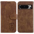 thumbnail image 2 of Compatible avec Google Pixel 8 Pro Étui Portefeuille Folio Tigre Mignon Embossé Porte-Cartes, 2 of 5