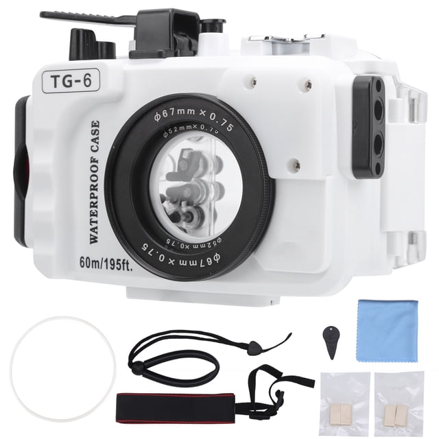 Funda protectora para cámara de buceo impermeable de 60 m para Olympus TG-6