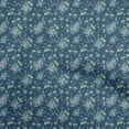 thumbnail image 1 of oneOone Cotton Jersey Blue Fabric Floral Sewing Fabric By The Yard Printed Diy Clothing Sewing Supplies 58 Inch Wide, 1 of 5