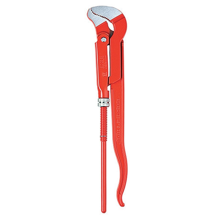 Angled Pipe Wrench - S-Pattern 3cm For Tight Spaces, Offset Teeth Design 3 thumbnail image