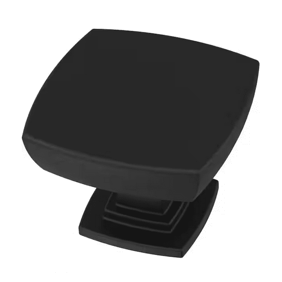 Liberty P35051C-FB 1 3/8" Webber Cabinet & Drawer Knob Matte Black 6 Pack