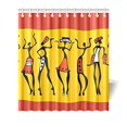 thumbnail image 1 of ABPHQTO Cortina de ducha elegante mujer africana Cortina de ducha impermeable 160x180 cm, 1 of 2