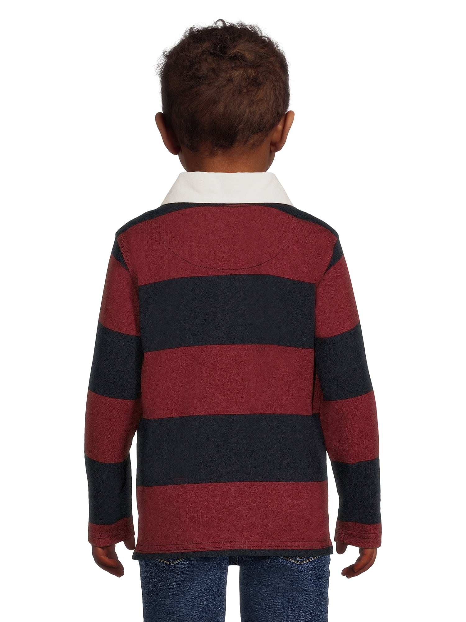 Wrangler Toddler Boys’ Long Sleeve Polo Shirt, Size 2T-5T