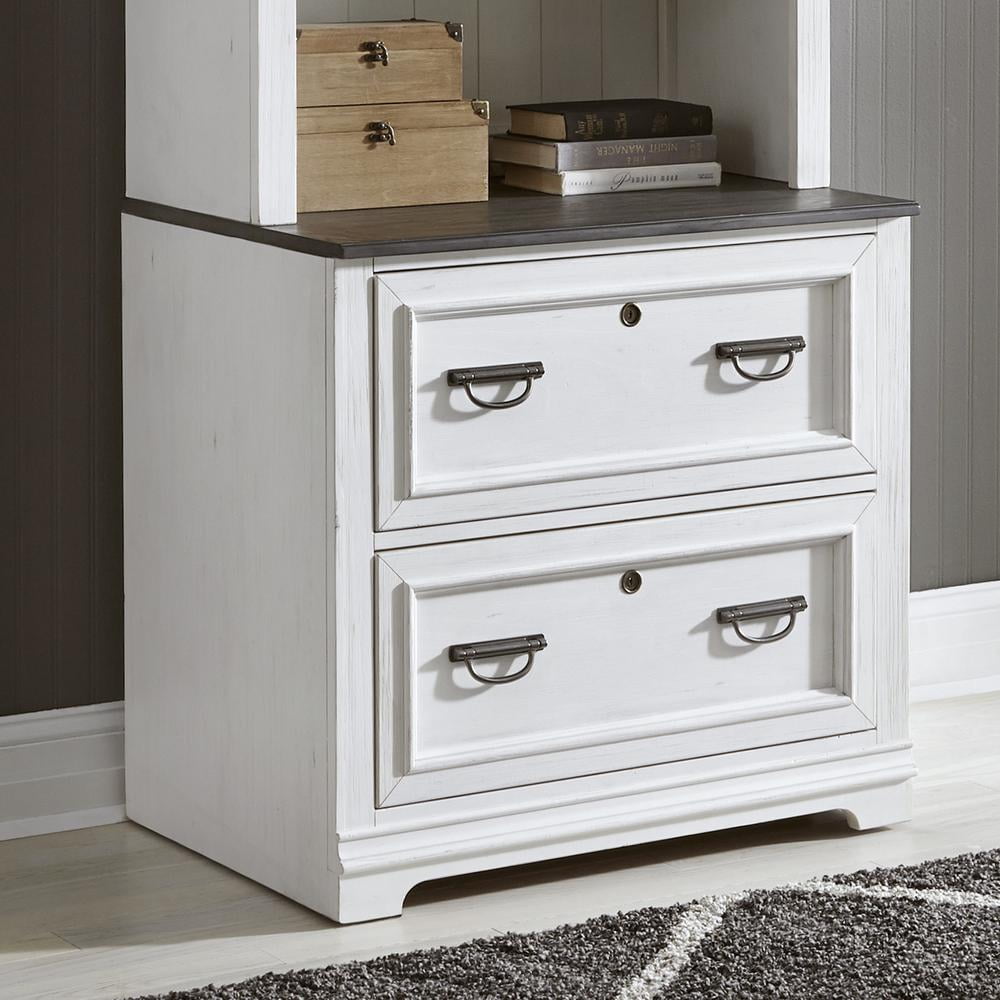Allyson Park White Bunching Lateral File Cabinet