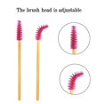 thumbnail image 4 of 300 Pack Mascara Wands Bulk Disposable Eyelash Brushes for Extensions Upgrade Eye Lash Wand Makeup Tool Kit, Gold/ Rose, 4 of 5