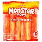 Budget Saver Slushed Cherry-Pineapple Monster Pops, 12 Ct
